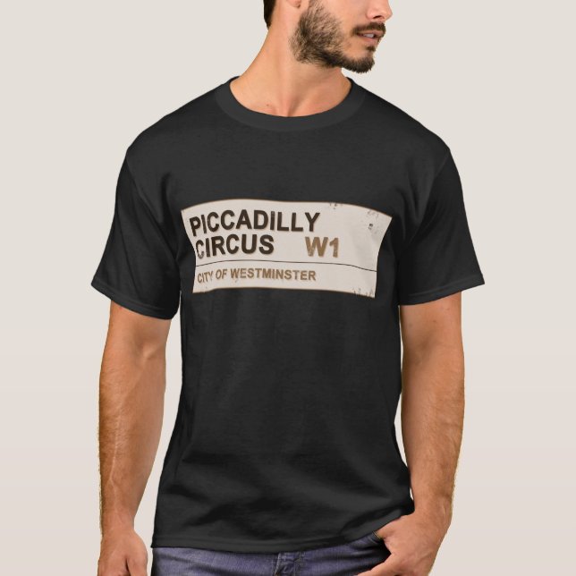 T-shirts Piccadilly Circus London - Vintage (Frente)