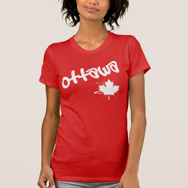 T-shirts Pichações de Ottawa (Frente)