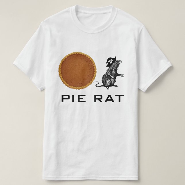 T-shirts Pie Rat Pumpkin (Frente do Design)