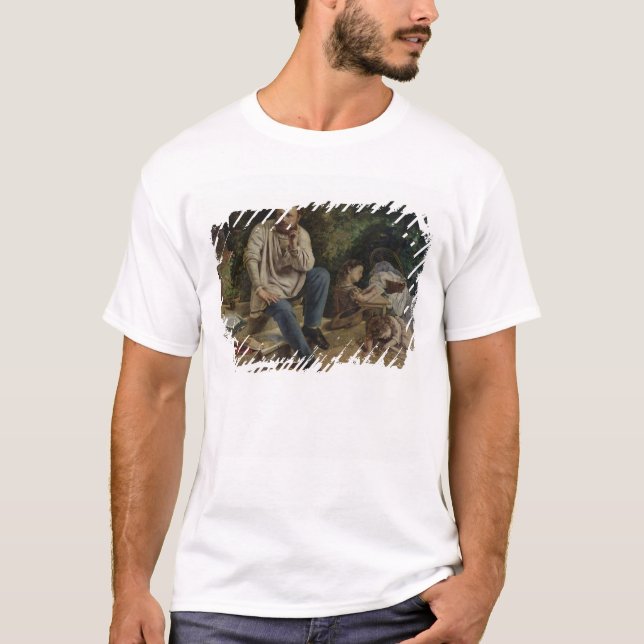 T-shirts Pierre Joseph Proudhon e suas crianças (Frente)