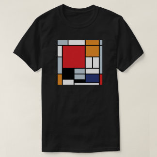 T-shirts Piet Mondrian - Composição com Plano Vermelho Gran