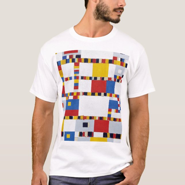 T-shirts piet mondrian , victory.boogie-woogie (Frente)