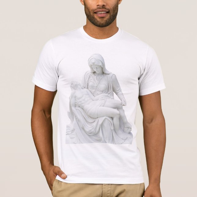 T-shirts Pieta esculpida (Frente)