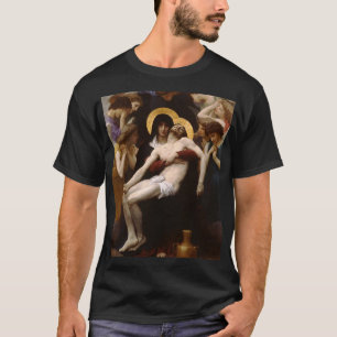 T-shirts Pieta pela OBSCURIDADE de Bouguereau
