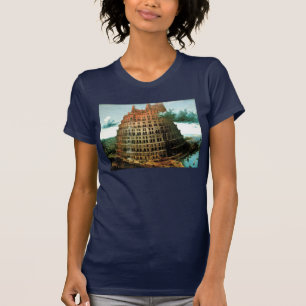 T-shirts Pieter Bruegel é a torre "Pequena" de Babel