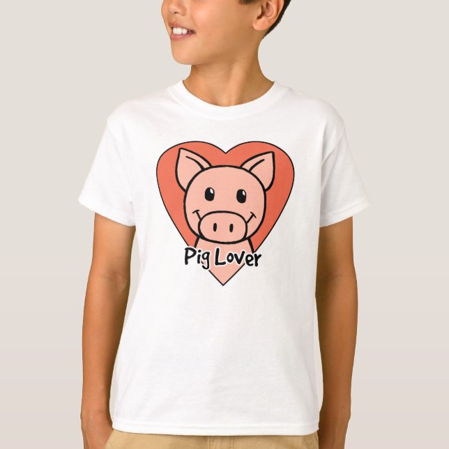 T-shirts Pig Lover (Frente)