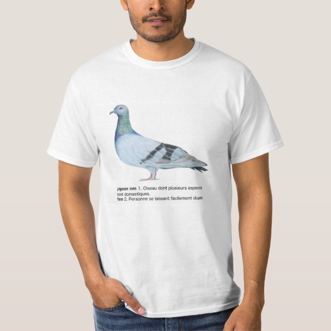 T-shirts Pigeon by NuancesdePigeon (Frente)