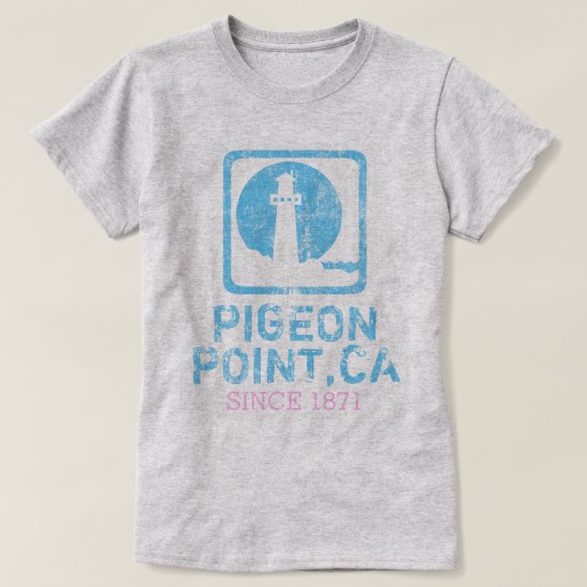 T-shirts Pigeon Point California DS (Frente do Design)