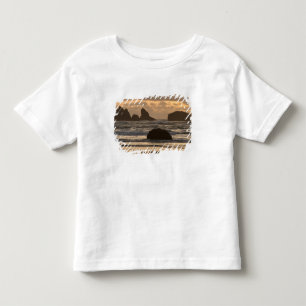 T-shirts Pilares marinhos na praia em Bandon, Oregon