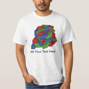 T-shirts Pilha dos blocos de apartamentos - ilustração do