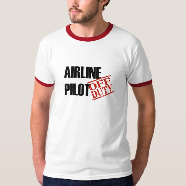 T-shirts Piloto da linha aérea (Frente)