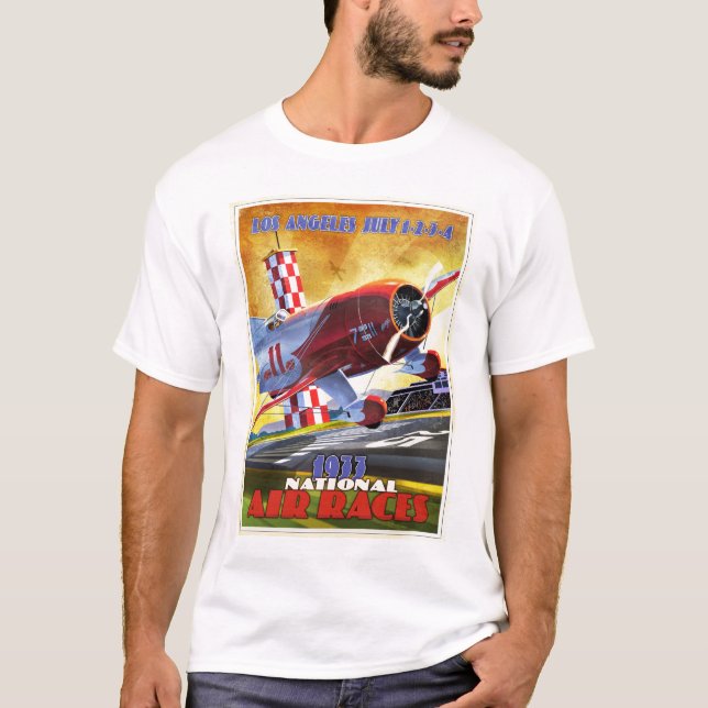T-shirts Piloto do ar do vintage (Frente)