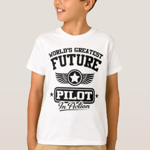 T-shirts Piloto futuro na ação