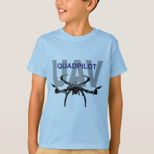 T-shirts Piloto quadpiloto UAV Quadcopter