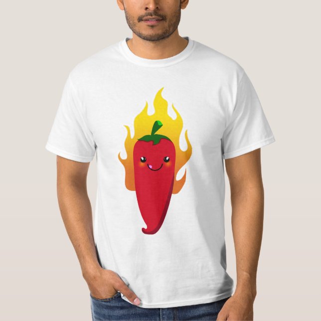 T-shirts Pimenta bonito Chu (Frente)