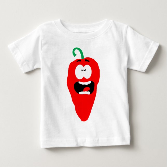 T-shirts Pimenta Vermelha Quente (Frente)
