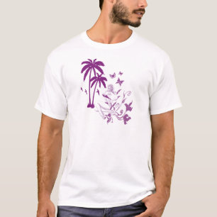T-shirts Pin-Acima da praia