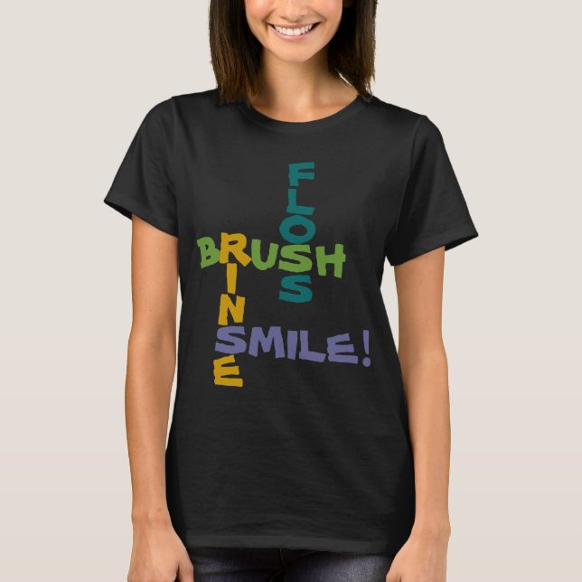T-shirts Pincel Floss Rinse Smile (Frente)