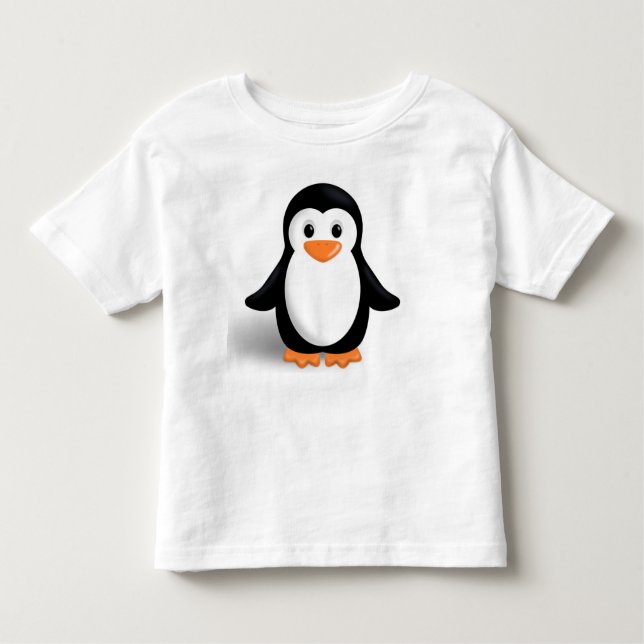 T-shirts Pinguim bonito do bebê (Frente)
