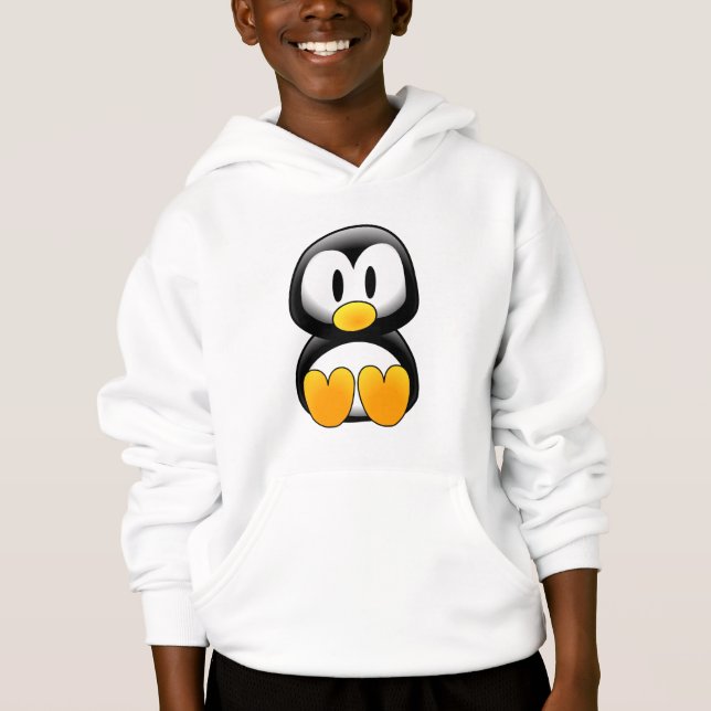 T-shirts Pinguim de Cartoon de Bebê (Frente)