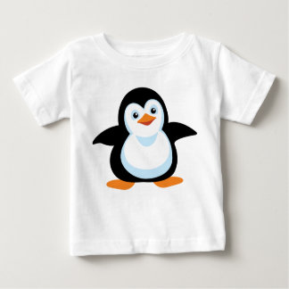 T-shirts pinguim de desenho animado