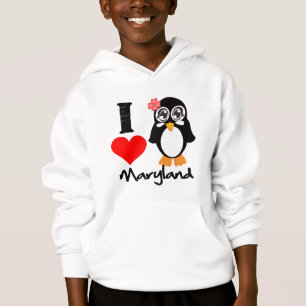 T-shirts Pinguim de Maryland - amor Maryland de I