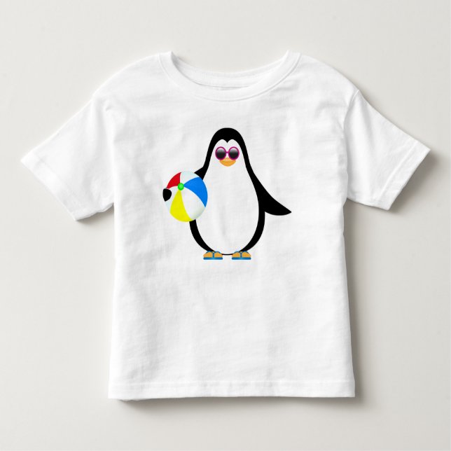 T-shirts Pinguim do verão (Frente)