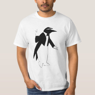 T-shirts Pinguim em um smoking - esfrie como o hipster do