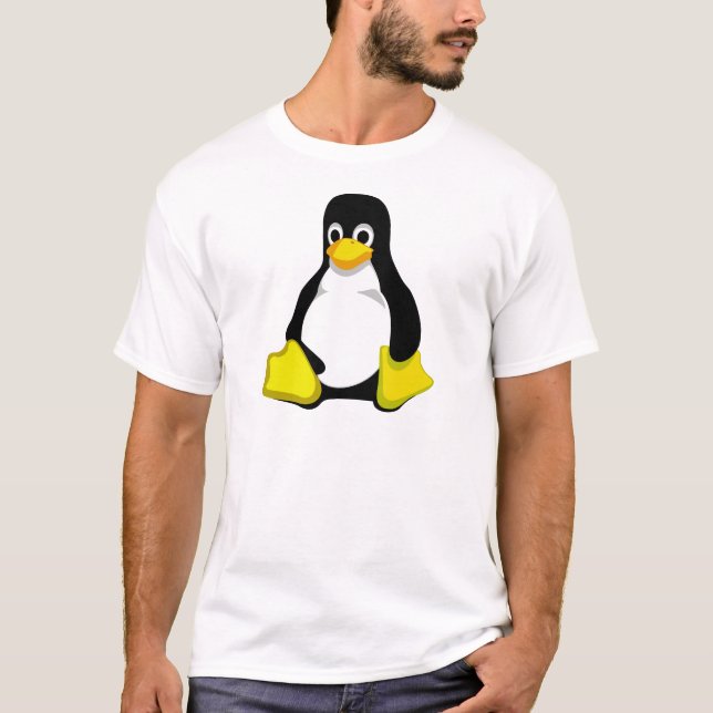 T-shirts Pinguim Linux Tux (Frente)