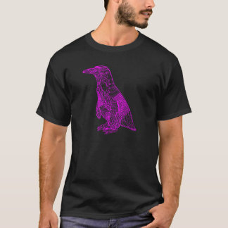 T-shirts Pinguim magenta