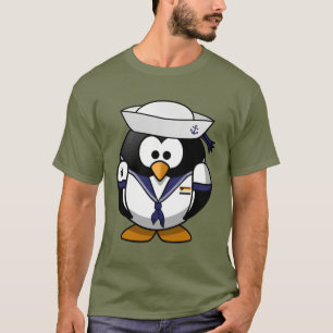 T-shirts Pinguim Marinheiro Com Motivos de Orgulho de Urso