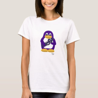 T-shirts Pinguim roxo