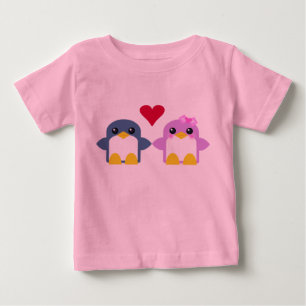 T-shirts pinguins bebês kawaii amam doce fofo