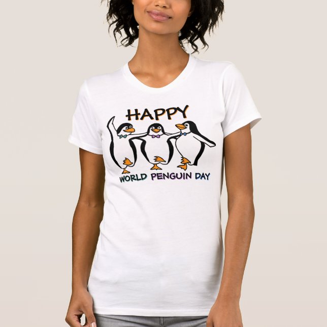 T-shirts Pinguins de dança (Frente)