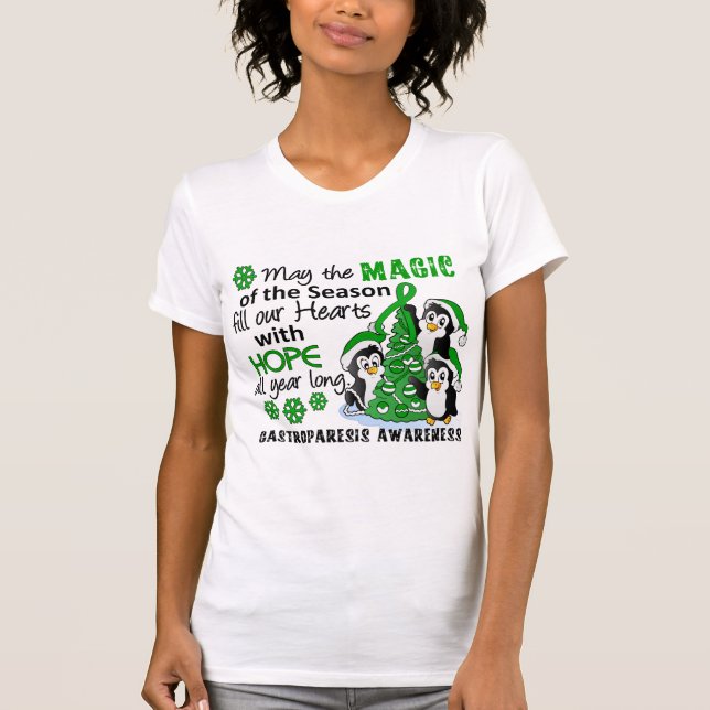 T-shirts Pinguins Gastroparesis do Natal (Frente)