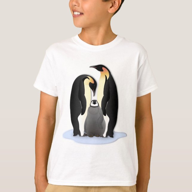 T-shirts Pinguins Imperadores Nidificando (Frente)