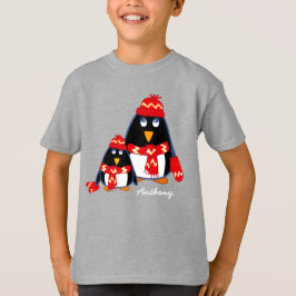 T-shirts Pinguins lindos | Nome personalizado