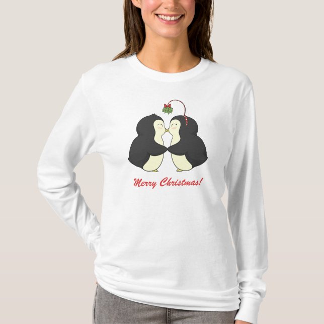 T-shirts Pinguins pequenos alegres (Frente)