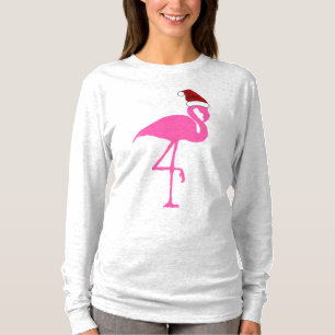T-Shirts PINK FLAMINGO CHRISTMAS