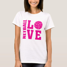 T-shirts Pink Netball Love, Netball