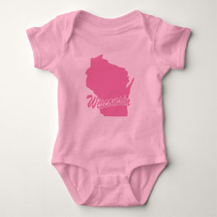 T-shirts Pink State Wisconsin