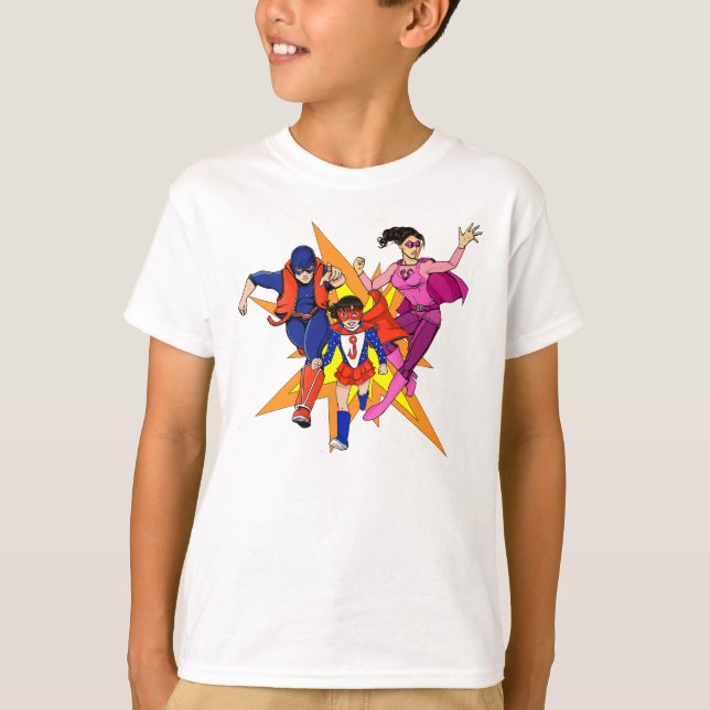 T-shirts Pinkgirl, O Scone e Jazzy (Frente)