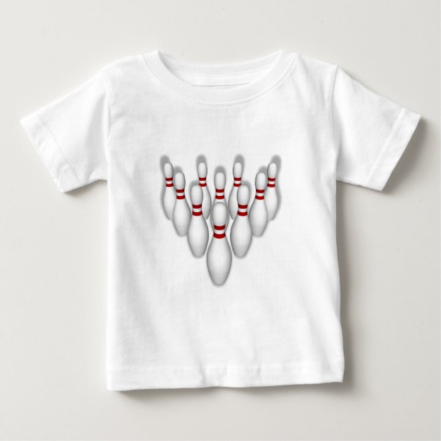 T-shirts Pinos da Boliche: Modelo 3D: (Frente)