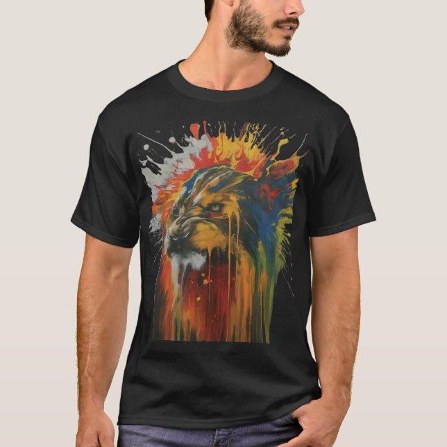 T-shirts pintadas com arte original (Frente)