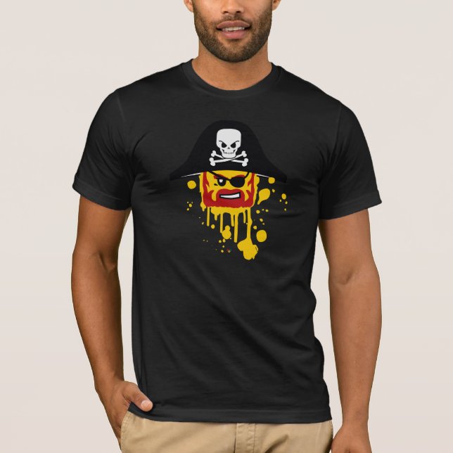 T-shirts Pinte os piratas (Frente)