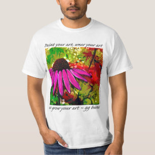 T-shirts Pinte sua ARTE, vestir-la ou "cresça" sua arte!