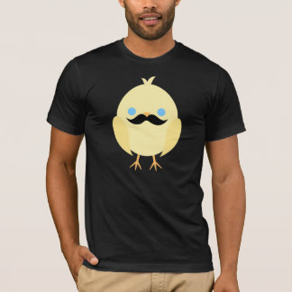 T-shirts Pintinho bonito com Moustache
