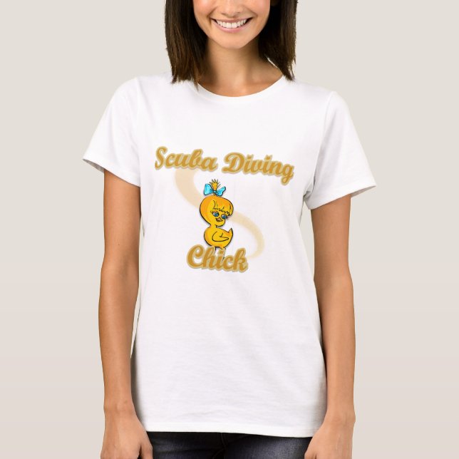 T-shirts Pintinho de mergulho Scuba (Frente)