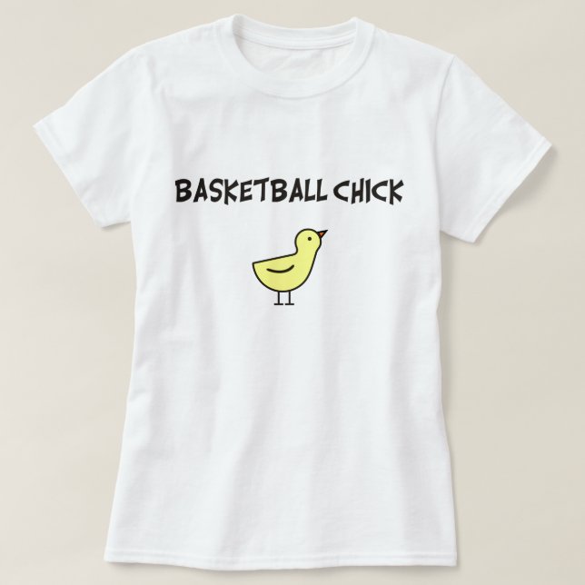 T-shirts Pintinho do basquetebol (Frente do Design)