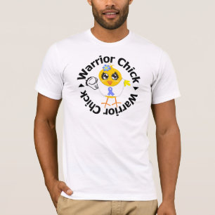 T-shirts Pintinho esofágico do guerreiro do cancer